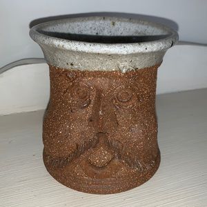 Vintage Stone Pottery Face Mug